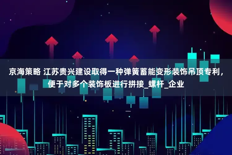 京海策略 江苏贵兴建设取得一种弹簧蓄能变形装饰吊顶专利，便于对多个装饰板进行拼接_螺杆_企业