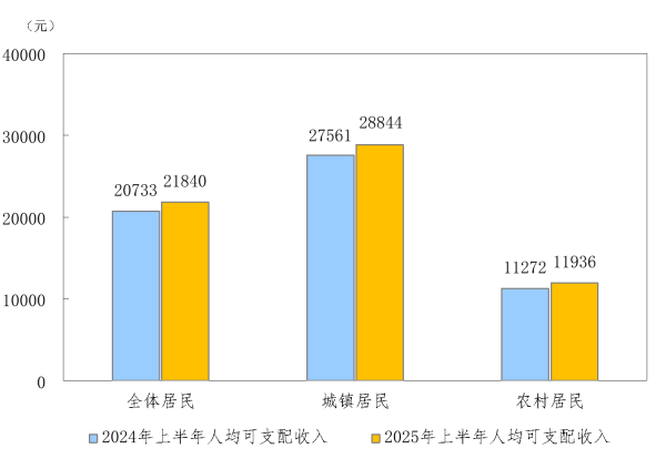 九龙证券 2025年上半年居民收入和消费支出情况