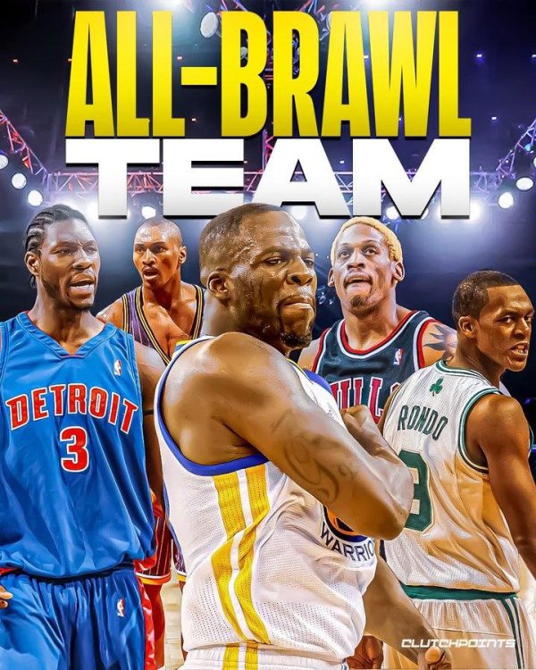 广盛网  美媒晒NBA最强斗殴阵容 追梦&大本&阿泰&罗德曼&隆多在列