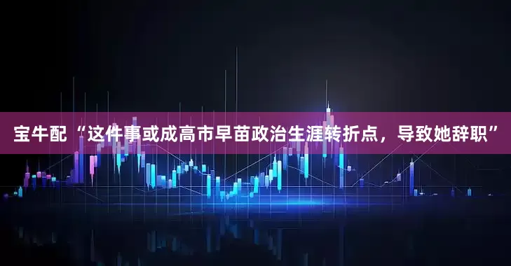 宝牛配 “这件事或成高市早苗政治生涯转折点，导致她辞职”